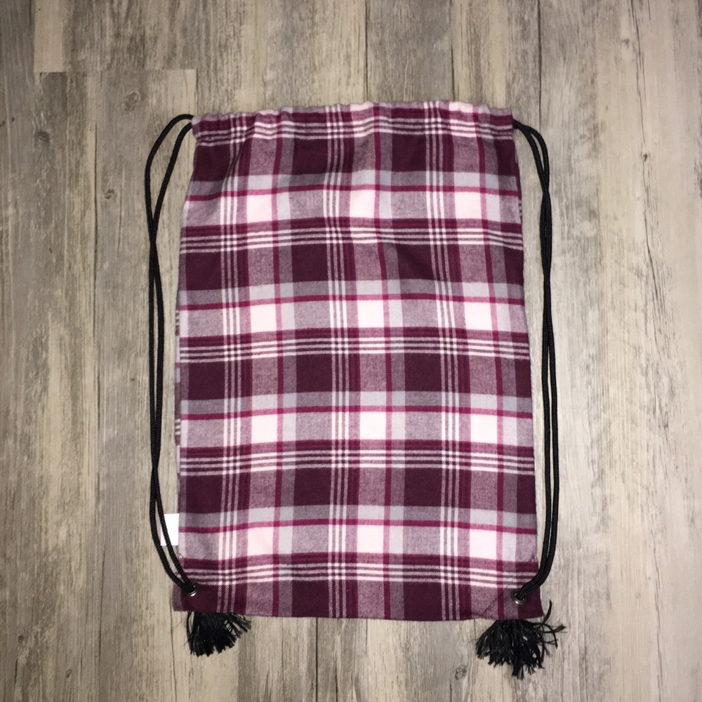 Maroon drawstring bag/backpack - Picture 2 of 3